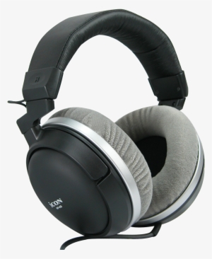 Grey Black Headphones - Icon Hp-430 - Closed, Dynamic Studio Reference Headphones #1513412
