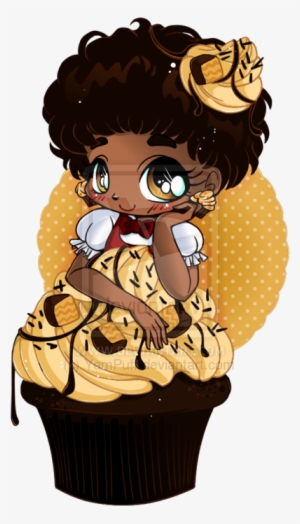 Peanut Butter Cupcake Chibi By Yampuff - Chibi Cupcake Girl #1514248