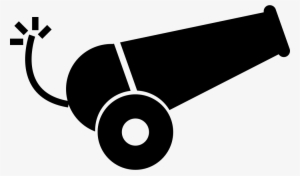 Cannon With Burning Fuse Comments - Cannons Vector Png #1515403