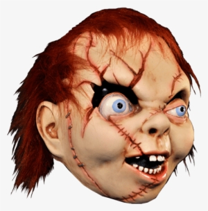Chucky Mask For Halloween - Adult Deluxe Chucky Mask #1517590