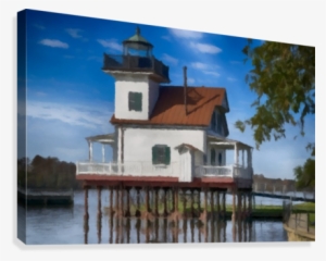 Roanoke River Lighthouse North Carolina Canvas Print - North Carolina #1518002