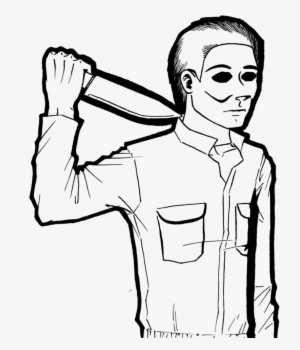 Michael At Getdrawings Com - Michael Myers Knife Drawing #1518581