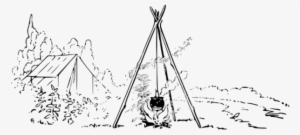 Drawing Made Easy - Campfire Outline #1518715 Drawing Made Easy - Campfire Outline #1518715