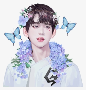Jpg Free Got Fanart Blue Kpop Flo Gotjinyoung - Got7 Jinyoung Fan Art #1520135
