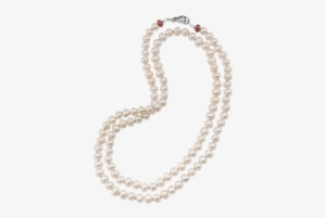 Ribbon Clasp Pearl Necklace - New Orleans #1520154