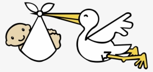 Unlv Music Lab - Stork And Baby Clip Art #1521236