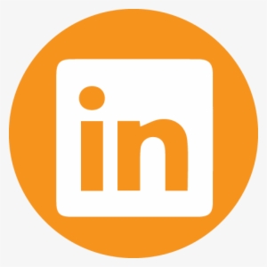 Download Png File 128 X - Linked In Icon Orange #1521414