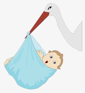 Stork Clipart Newborn Baby - Clip Art #1521466