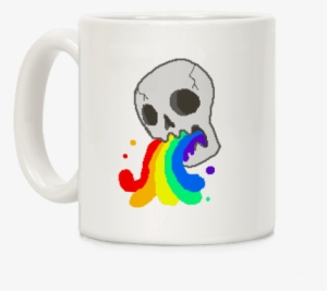 White Skull Wasted Coffee Mug - Mug #1521468