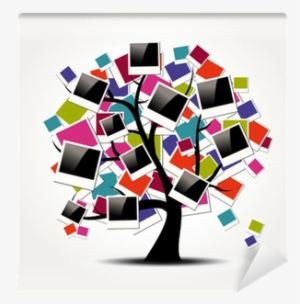 Kids Polaroid Frame Png Memory Family Tree With Polaroid - Colorful Family Tree Template #1521530