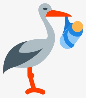 Stork With Bundle Icon - Stork #1521679