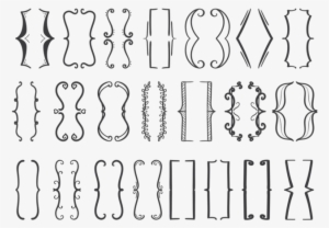 Bracket Icons Set - Hand Drawn Brackets Transparent #1521861