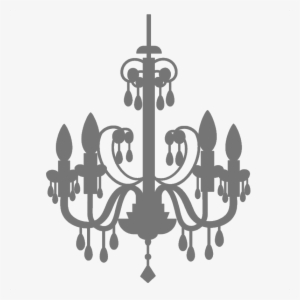 Graphic Free Stock Chandelier Black And White Free - Chandelier Clipart Png #1522660