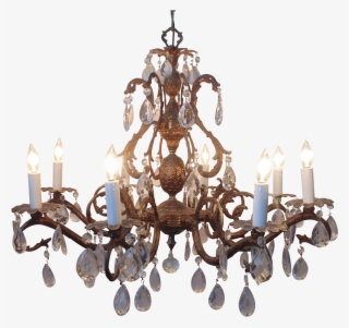 Slipknot Lunchbox Filled With Dirt - French Louis Xv Bronze & Crystal Chandelier #1522664