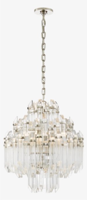 Adele Four Tier Waterfall Chandelier In Polished Nickel #1523410