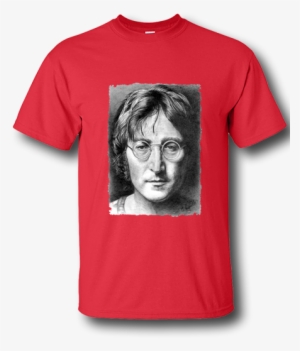 John Lennon T-shirt Featuring A Pencil Drawing By Mark - John Lennon #1523562
