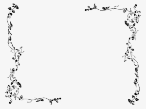 Vines Border Black And White #1523961