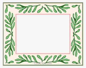 Green Leaf Border Royalty Free Vector Clip Art Illustration - University Of Parma #1523964