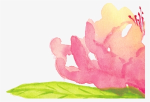 Header Flowers Gold Tile Right - Watercolor Paint #1523993