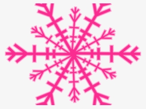Snowflakes Clipart Colored - Pink Snowflake Transparent Background #1525716