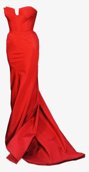 Strapless Red Dress - Red Dress Png #1526245