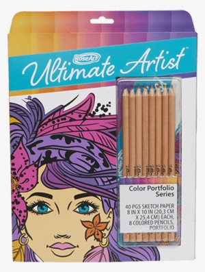 Colored Pencil Portfolio - Roseart Ultimate Artist 40 Page Coloring Book #1526435