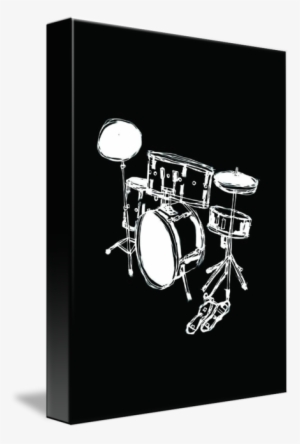 Drum Kit Rock Black - Drum Kit Art #1526544