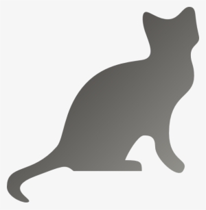 How To Set Use Grey Cat Silhouette Clipart #1526945