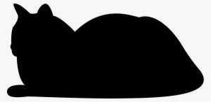 Resting Cat Silhouette - Portable Network Graphics #1527104