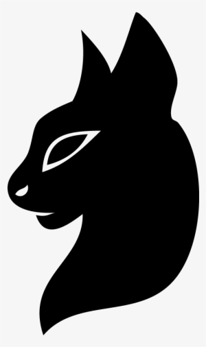 Sillouette Cat Head By Cheeky-fox On Clipart Library - Clip Art #1527264