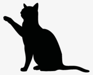 Cat Silhouette Outline - Cat Silhouette Vector Png #1527427