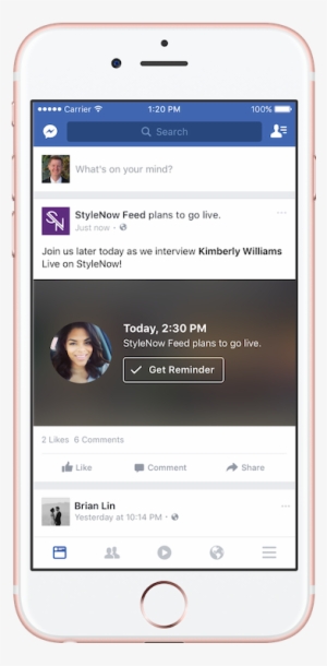 Source - Facebook - Facebook Live Scheduling #1528416