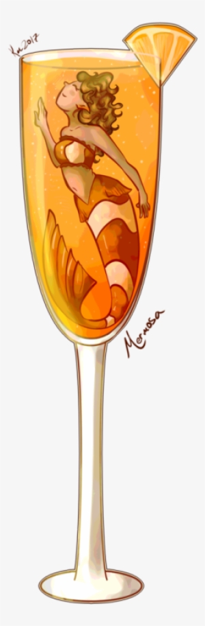 Banner Free Library Champagne Drawing Mimosa Glass - Mimosa #1528886