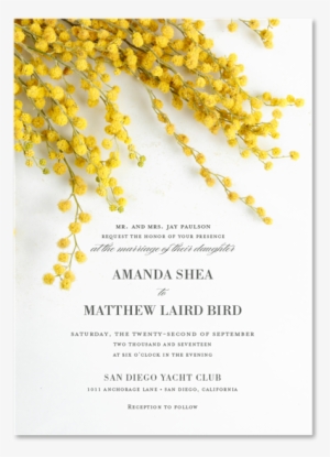 - - Invite Yellow Flowers Wedding #1529094
