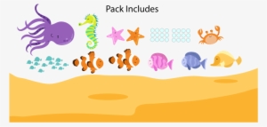 Underwater Wall Decal Pack - Wall Decal #1529249