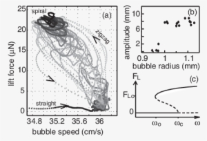 Evolution Of The Lift Force With Bubble Speed During - Drawing #1529686