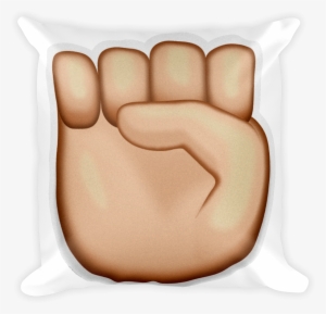 Emoji Pillow - Raised Fist - Close Hand Emoji Png #1530437