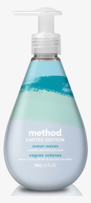 Gel Hand Wash - Method Limited Edition Gel Hand Soap Ocean Waves 12oz #1531006