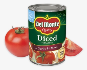 Diced Tomatoes With Garlic & Onion - Delmonte Original Stewed Tomato - 14.5 Oz. #1531721