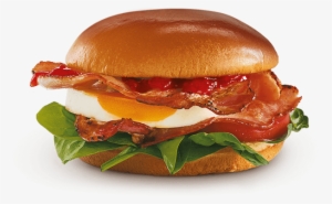 We Start With A Classic Fried Egg And Two Rashers Of - Gourmet Breakfast Rolls Mcdonalds #1532290