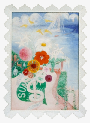 Colorful Image Of Flowers And A Sky - Stettheimer Florine #1533235