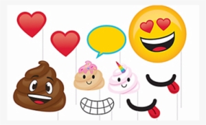 Poop Emojions Photo Booth Props - Emoji #1533259