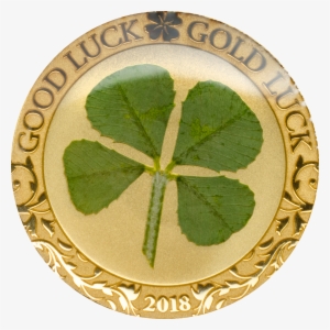 Palau - 2018 - 1 Dollar - Four Leaf Clover In Gold - Four Leaf Clover Gold Coin #1533530