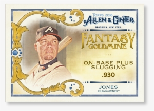 2018 Topps Allen & Ginter Chipper Jones Fantasy Goldmine - Allen & Ginter #1533533