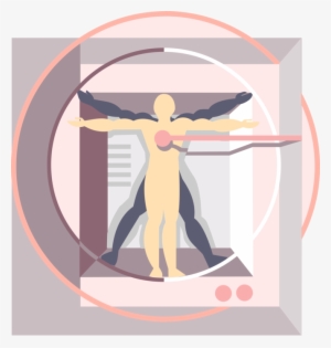 Vector Illustration Of Digital Update To Leonardo Da - Fully Functioning Person #1533762