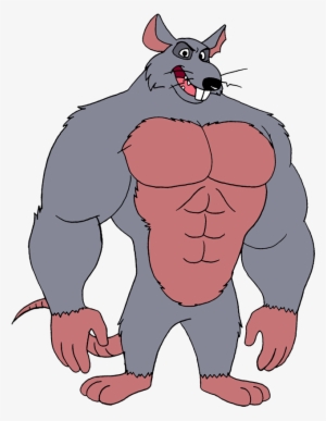 Rat Clipart Muscular - Penguins Of Madagascar Rat King #1534008
