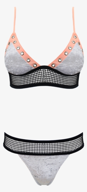 Top/silver Bikini Top - Swimsuit #1534488