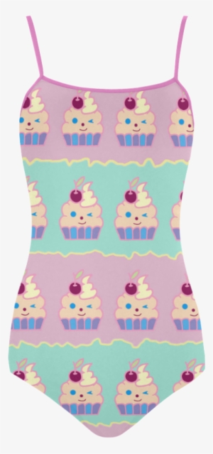 Cupcakes Strap Swimsuit - Pattern #1534561