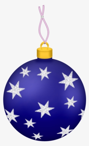 Transparent Blue Ball With Stars Gallery View - Christmas Ball Ornaments Transparent #1534724