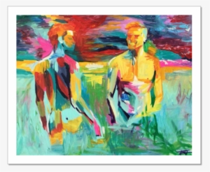 Sailor's Delight Acrylic Painting Men Nude Erotic Expressionist - Art #1534774